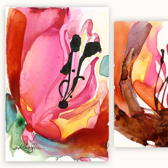 Bundle of 3 Watercolor Florals - Soul Flower Collection 1 - Picture 4 of 7